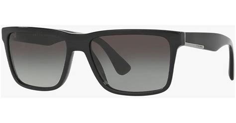 prada pr 19ss 1ab0a7|Prada Conceptual PR 19SS 1AB0A7 Black Plastic Square .